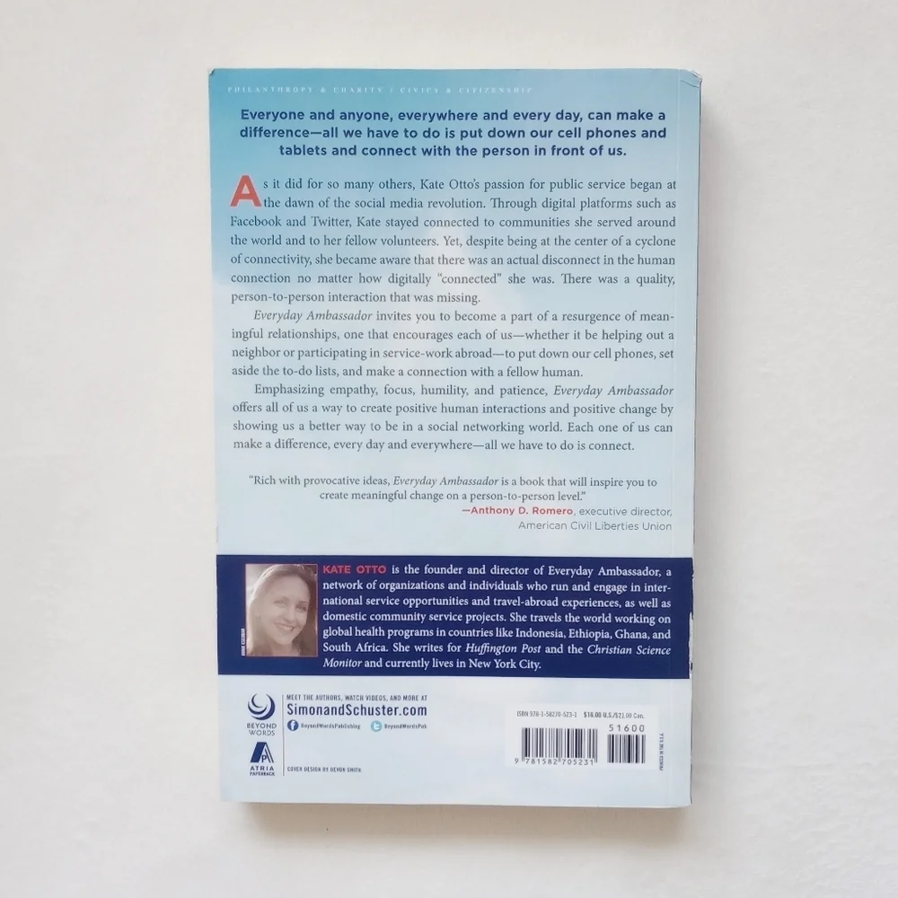 Everyday Ambassador Book ▪️ By: Kate Otto